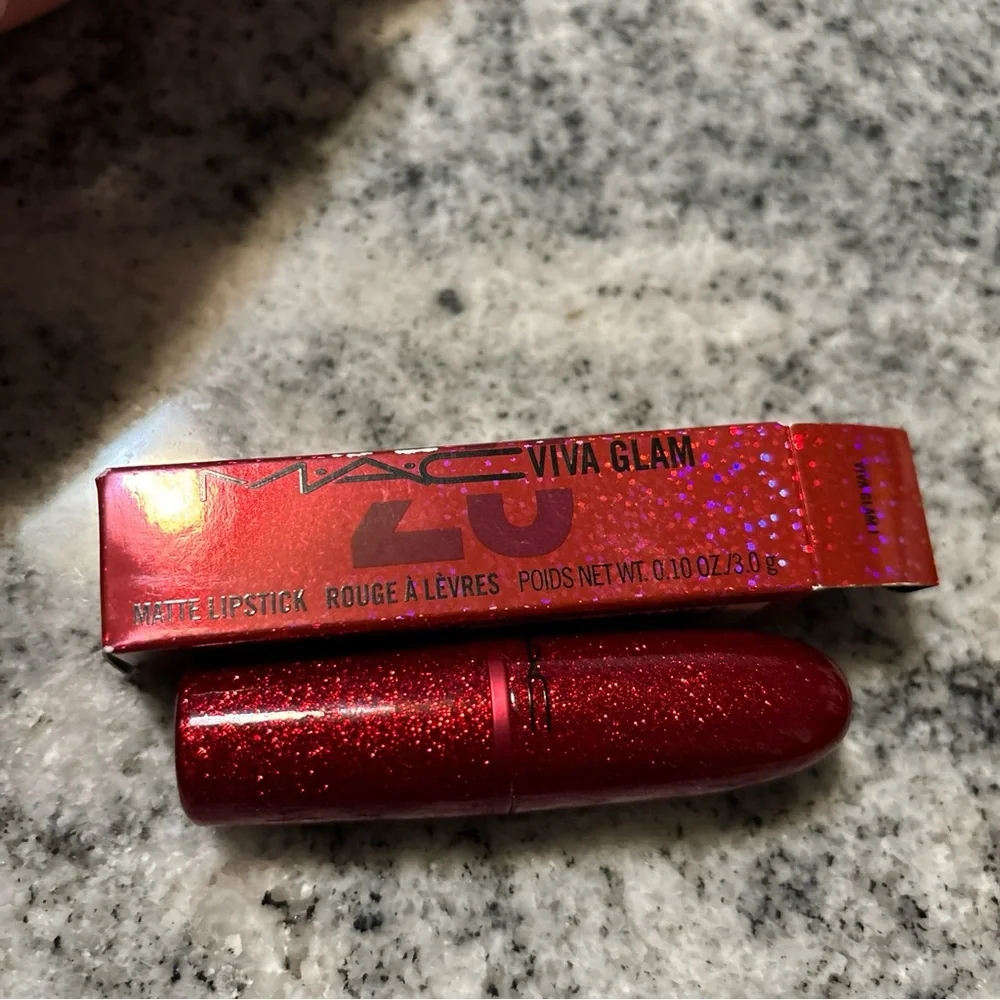 MAC Viva Glam I Lipstick (Intense Brownish Blue-Red) Matte 25th Anniversary NEW